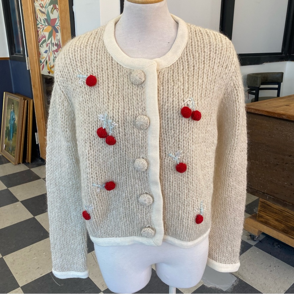 Sleeping on Snow Cherry Sweater